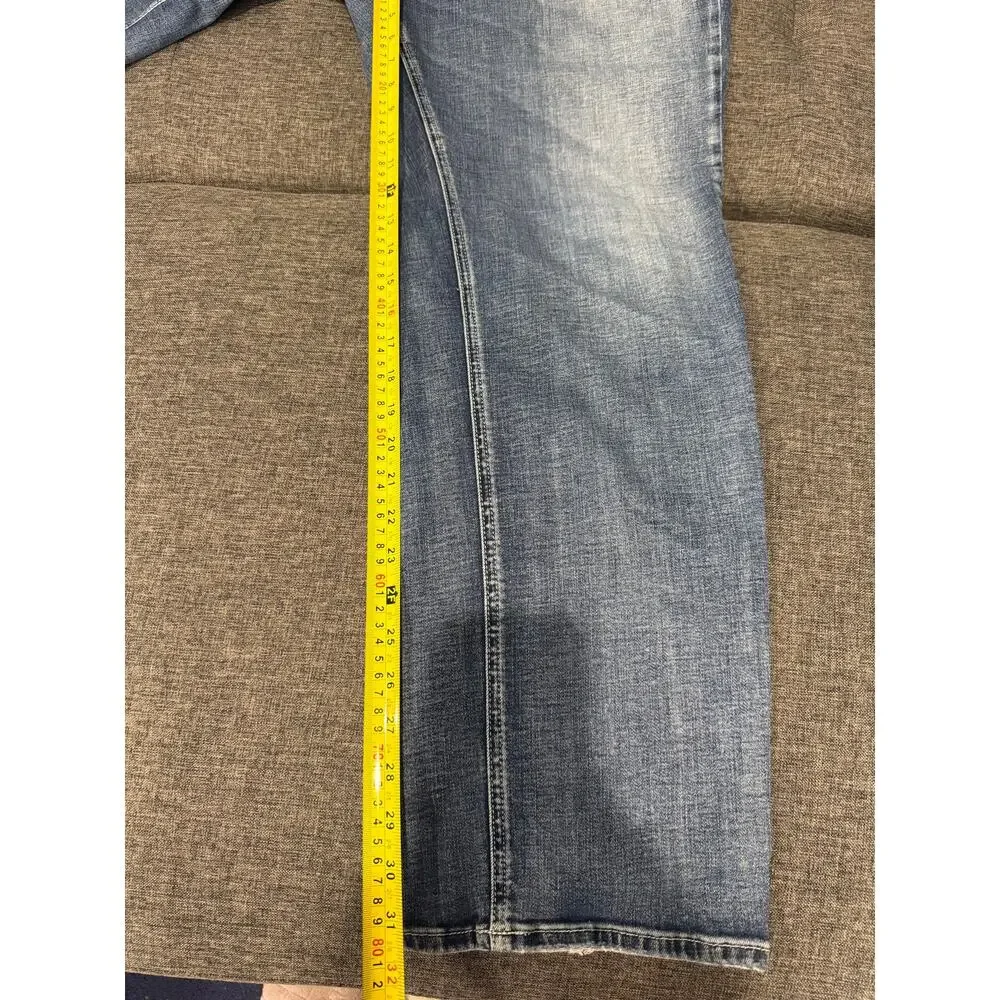 Silver Jeans Co Grayson Jeans Mens 42x32 Relaxed Straight Stretch Blue Denim
